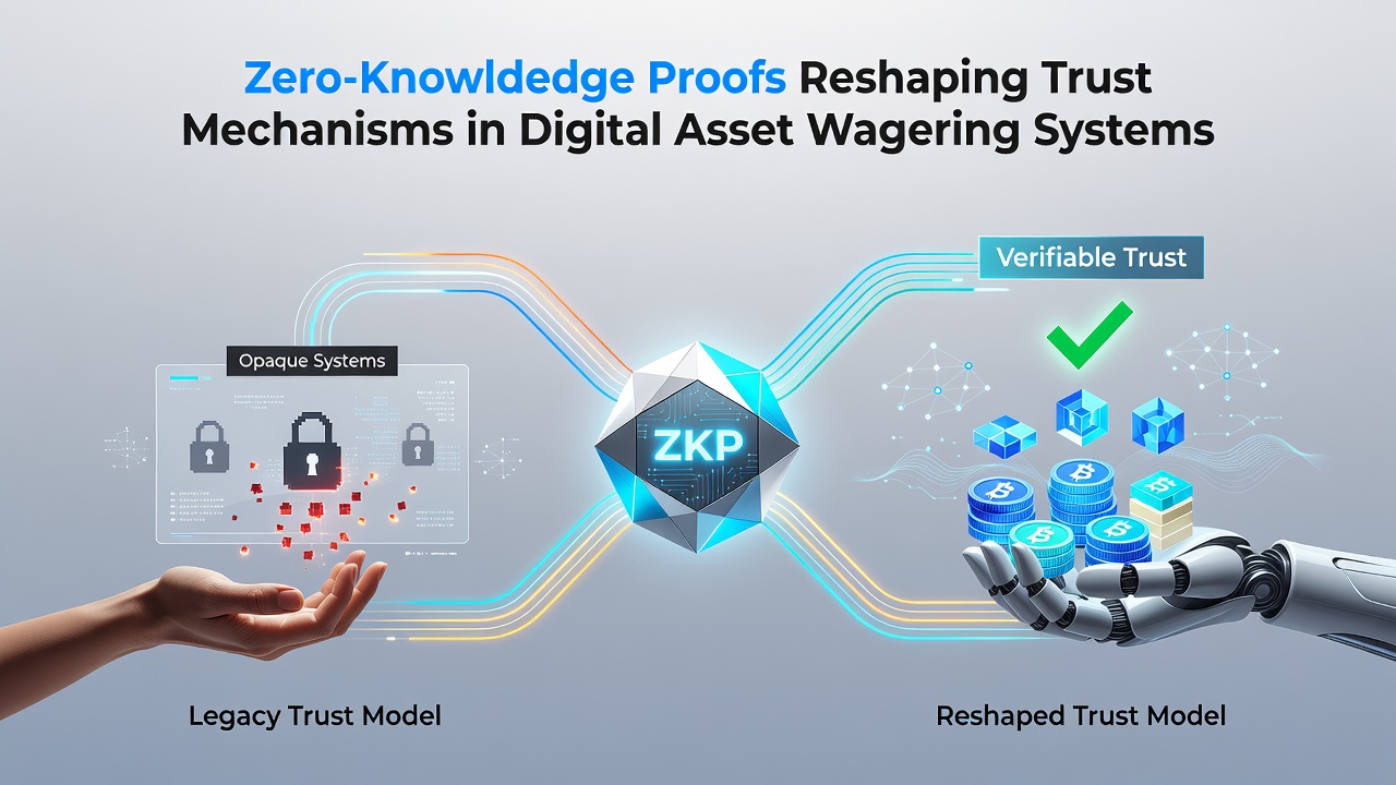 Darstellung der Integration von ZK-Proofs in Blockchain-Wettsysteme